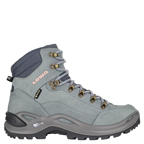 LOWA Stiefel mittel RENEGADE GTX MID Ws eisblau/lachs 39 von LOWA