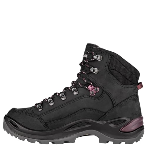 LOWA Renegade GTX MID Ws Damen Wanderstiefel Trekkingschuh Outdoor Goretex 320945 schwarz, Schuhgröße:38 EU von LOWA