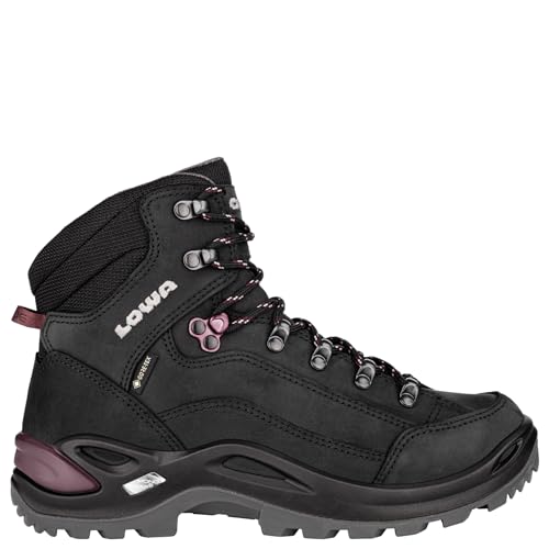 Lowa Renegade GTX Mid Women Größe UK 7 schwarz/pflaume von LOWA