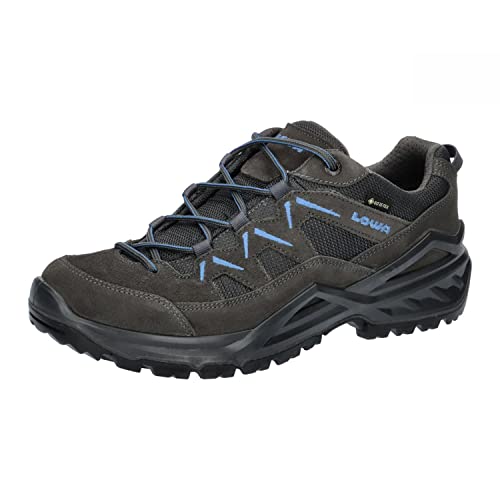 LOWA Herren Wanderschuhe Sirkos Evo GTX Low 310805 Graphite/Blue 42 von LOWA