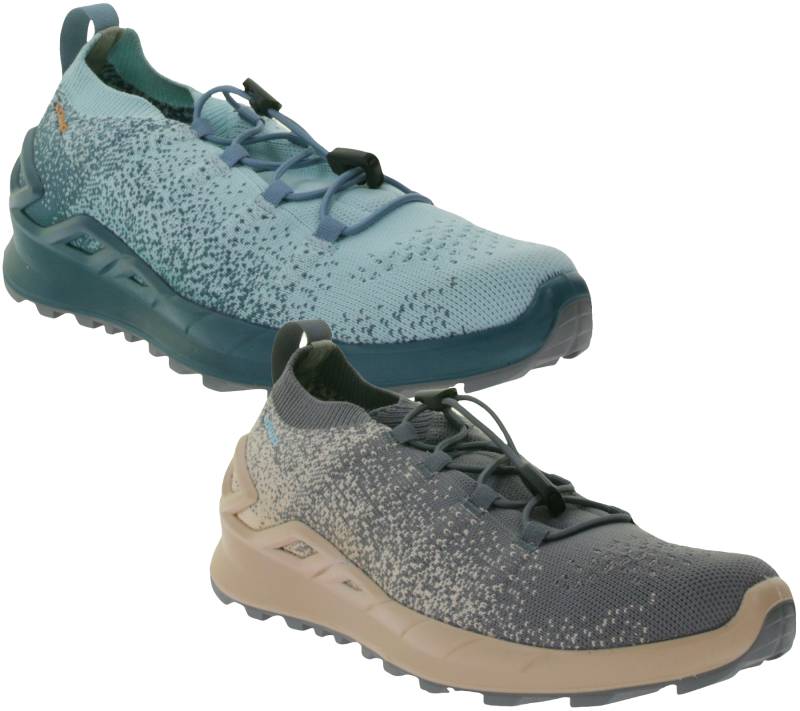 LOWA Sneaker-Laufschuhe Fusion Low Damen City-Schuhe mit Socken-Passform und LOWA-DynaPU-Zwischensohle 320415 Grau/Rosa oder Blau von LOWA