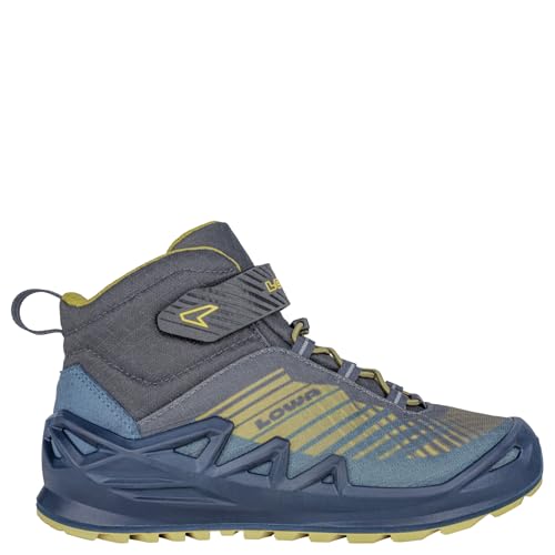 LOWA Stiefel dreiviertel MERGER GTX QC JR petrol/senf, 33 von LOWA