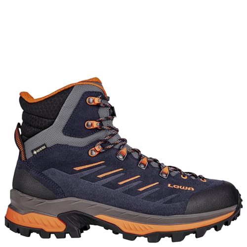 LOWA Stiefel mittel RANDIR GTX MID navy/flame, 47 von LOWA