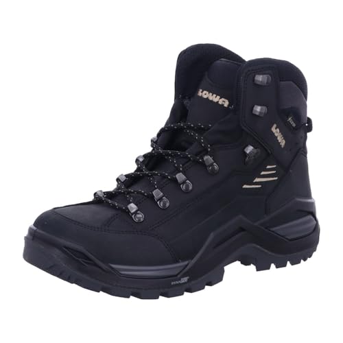 LOWA Stiefel mittel RENEGADE EVO GTX MID schwarz/dune, 44 von LOWA