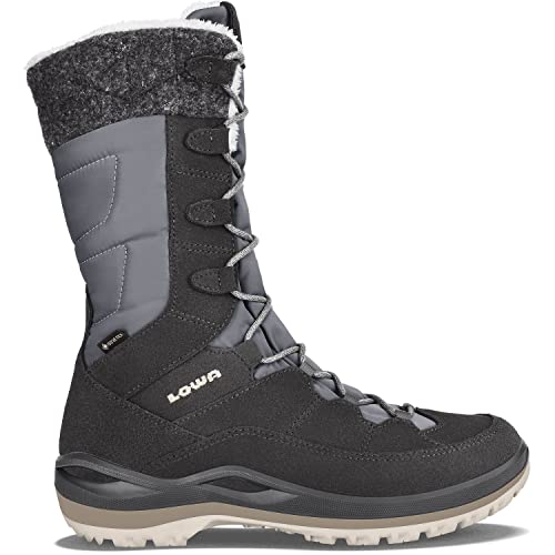 LOWA W Alba Iii GTX Grau - Gore-Tex Wasserdichter Warmer Damen Gore-Tex Winterstiefel, Größe EU 36.5 - Farbe Anthrazi von LOWA