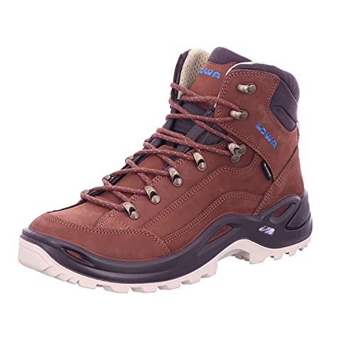 LOWA W Renegade GTX Mid Braun - Gore-Tex Wasserdichter komfortabler Damen Gore-Tex Multifunktionsschuh, Größe EU 43.5 von LOWA