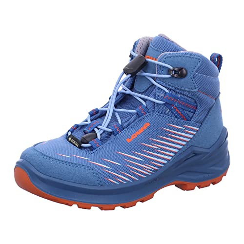 LOWA Zirrox GTX Mid Junior, 27/27 Kinder, SkyBlue/orange von LOWA