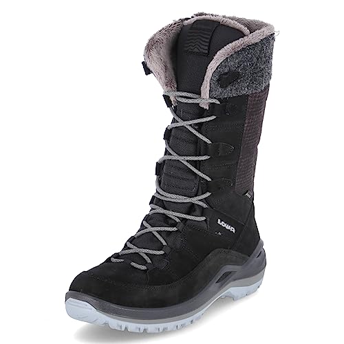 LOWA W Alba Iii Gtx Schwarz - Gore-Tex Wasserdichter warmer Damen Gore-Tex Winterstiefel, Größe EU 38 - Farbe Schwarz von LOWA