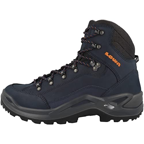 LOWA Stiefel mittel RENEGADE LL MID dunkelblau/orange 44.5 von LOWA