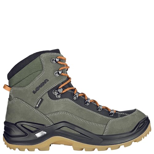 LOWA Stiefel mittel RENEGADE GTX MID [2024] forest/orange, 44.5 von LOWA PROFESSIONAL