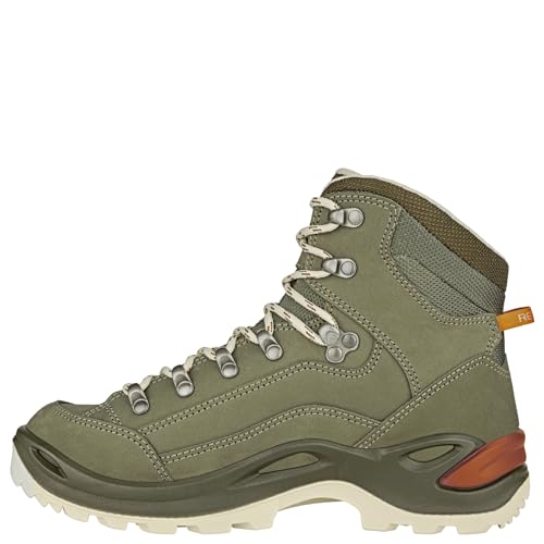 LOWA Damen Wanderschuhe Renegade GTX Mid 320945 Grey Green/Panna 39 von LOWA