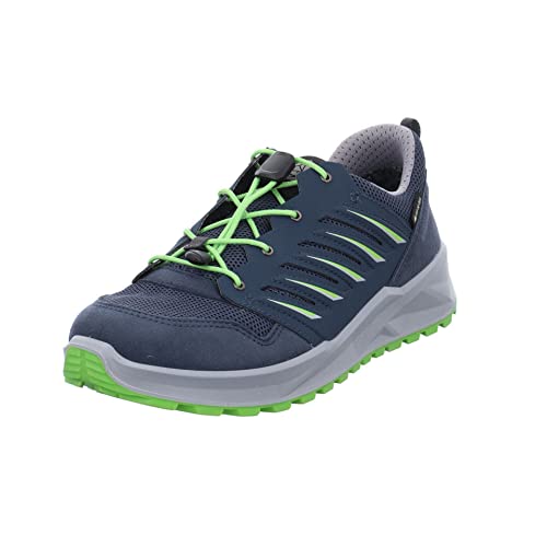 LOWA Axos GTX Lo Junior 23-35 Blau - Gore-Tex Komfortabler wasserdichter Kinder Gore-Tex Outdoorschuh, Größe EU 33 - von LOWA