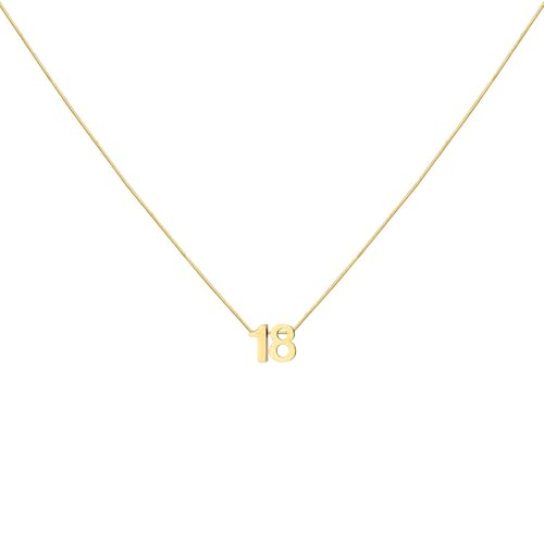 LOXUAKAM Halskette mit Zahlenanhänger für Damen, zierlich, niedlich, goldfarben, personalisierbar, Schmuck, Fußball, Basketball, Baseball, Geschenk, Sport-Halskette, Edelstahl, Kein Edelstein LOXUAKAM Halskette mit Zahlenanhänger für Damen, zierlich, niedlich, goldfarben, personalisierbar, Schmuck, Fußball, Basketball, Baseball, Geschenk, Sport-Halskette, Edelstahl, Kein Edelstein von LOXUAKAM