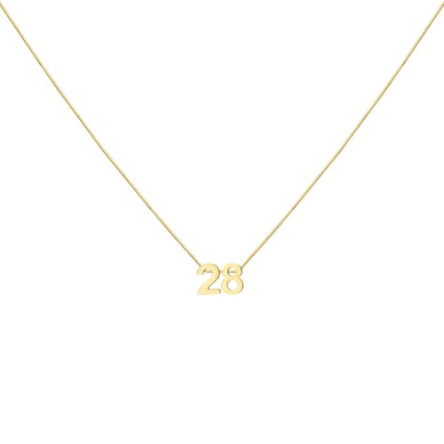 LOXUAKAM Halskette mit Zahlenanhänger für Damen, zierlich, niedlich, goldfarben, personalisierbar, Schmuck, Fußball, Basketball, Baseball, Geschenk, Sport-Halskette, Edelstahl, Kein Edelstein LOXUAKAM Halskette mit Zahlenanhänger für Damen, zierlich, niedlich, goldfarben, personalisierbar, Schmuck, Fußball, Basketball, Baseball, Geschenk, Sport-Halskette, Edelstahl, Kein Edelstein von LOXUAKAM