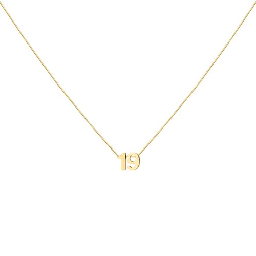 LOXUAKAM Halskette mit Zahlenanhänger für Damen, zierlich, niedlich, goldfarben, personalisierbar, Schmuck, Fußball, Basketball, Baseball, Geschenk, Sport-Halskette, Edelstahl, Kein Edelstein LOXUAKAM Halskette mit Zahlenanhänger für Damen, zierlich, niedlich, goldfarben, personalisierbar, Schmuck, Fußball, Basketball, Baseball, Geschenk, Sport-Halskette, Edelstahl, Kein Edelstein von LOXUAKAM