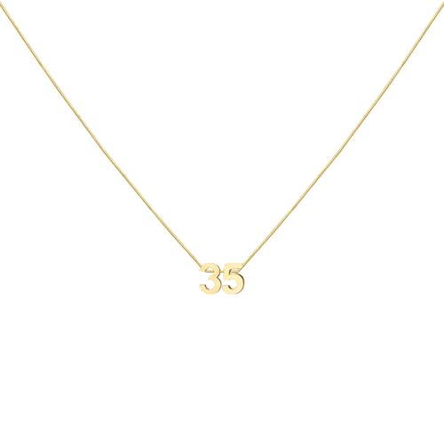 LOXUAKAM Halskette mit Zahlenanhänger für Damen, zierlich, niedlich, goldfarben, personalisierbar, Schmuck, Fußball, Basketball, Baseball, Geschenk, Sport-Halskette, Edelstahl, Kein Edelstein LOXUAKAM Halskette mit Zahlenanhänger für Damen, zierlich, niedlich, goldfarben, personalisierbar, Schmuck, Fußball, Basketball, Baseball, Geschenk, Sport-Halskette, Edelstahl, Kein Edelstein von LOXUAKAM