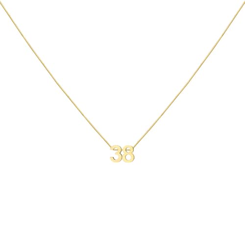 LOXUAKAM Halskette mit Zahlenanhänger für Damen, zierlich, niedlich, goldfarben, personalisierbar, Schmuck, Fußball, Basketball, Baseball, Geschenk, Sport-Halskette, Edelstahl, Kein Edelstein LOXUAKAM Halskette mit Zahlenanhänger für Damen, zierlich, niedlich, goldfarben, personalisierbar, Schmuck, Fußball, Basketball, Baseball, Geschenk, Sport-Halskette, Edelstahl, Kein Edelstein von LOXUAKAM