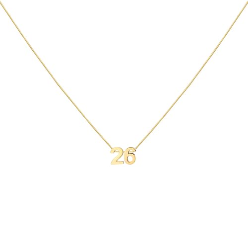 LOXUAKAM Halskette mit Zahlenanhänger für Damen, zierlich, niedlich, goldfarben, personalisierbar, Schmuck, Fußball, Basketball, Baseball, Geschenk, Sport-Halskette, Edelstahl, Kein Edelstein LOXUAKAM Halskette mit Zahlenanhänger für Damen, zierlich, niedlich, goldfarben, personalisierbar, Schmuck, Fußball, Basketball, Baseball, Geschenk, Sport-Halskette, Edelstahl, Kein Edelstein von LOXUAKAM