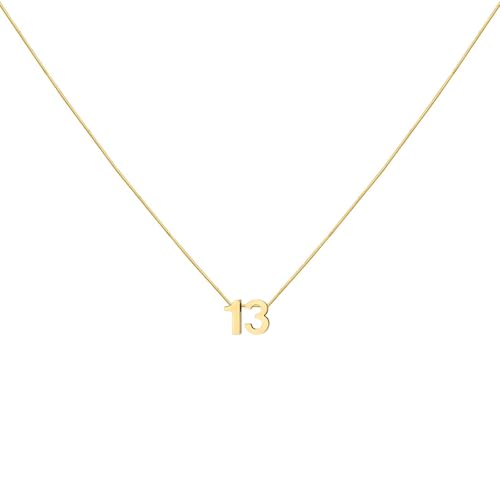 LOXUAKAM Halskette mit Zahlenanhänger für Damen, zierlich, niedlich, goldfarben, personalisierbar, Schmuck, Fußball, Basketball, Baseball, Geschenk, Sport-Halskette, Edelstahl, Kein Edelstein LOXUAKAM Halskette mit Zahlenanhänger für Damen, zierlich, niedlich, goldfarben, personalisierbar, Schmuck, Fußball, Basketball, Baseball, Geschenk, Sport-Halskette, Edelstahl, Kein Edelstein von LOXUAKAM