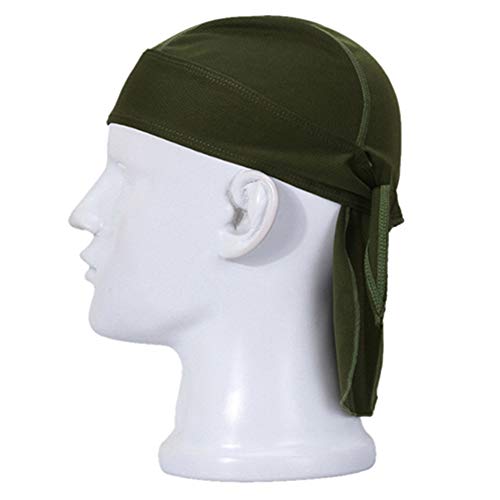 Make-up-Stirnband, Kopfbedeckung, Outdoor-Radkappe, Piratenhut, Stirnband, atmungsaktiv, Fahrradfahren, Kopftuch – Armeegrün(Army Green) von LOYKZCT