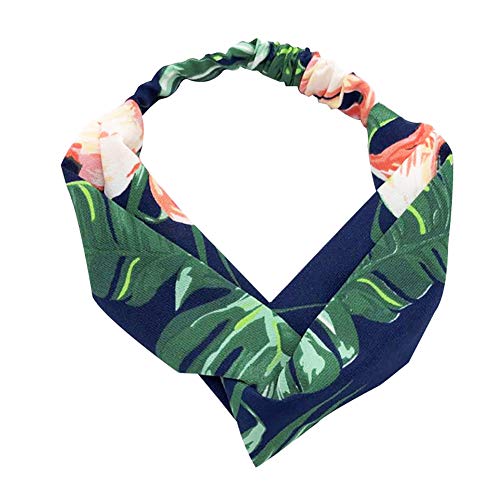 Make-up-Stirnband-Kopfbedeckung, modisches Bananenblatt-Flamingo-Kreuz-Haarband for Damen, elastisches Stirnband-Kopfbedeckung Make-up-Stirnband-Kopfbedeckung, modisches Bananenblatt-Flamingo-Kreuz-Haarband for Damen, elastisches Stirnband-Kopfbedeckung von LOYKZCT