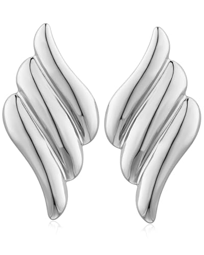 LOZTBUE 1 Paar 18K Echtgold Damen Ohrringe Gold Statement Ohrringe Large Gold Wing Studs Gold Drop Earrings Popular Vintage Jewelry von LOZTBUE