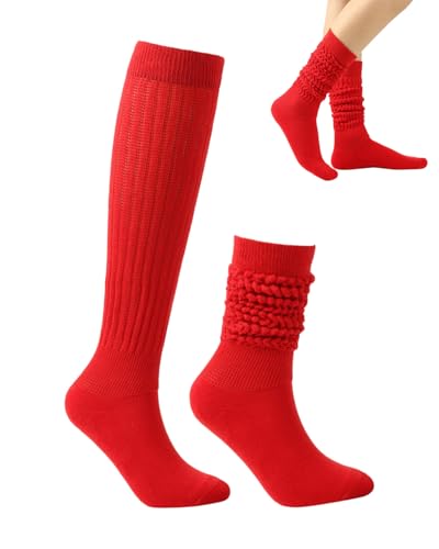 LOZTBUE 1 Paar Freizeitsocken, Freizeitsocken, Damen-Kniestrümpfe, Freizeitsocken, Damen-Freizeitsocken, Damen-Strick-Freizeitsocken, Damen-Stricksocken, Damen-Strick-Freizeitsocken aus Baumwolle von LOZTBUE