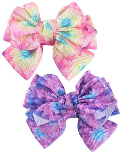 LOZTBUE 2er-Pack Glitzer-Haarspangen Meerjungfrau für Mädchen, Meerjungfrauenschuppen, Bänder, Krokodil-Haarspangen, Haarspangen, Sommer, Stranddekoration von LOZTBUE