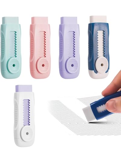 LOZTBUE 5 süße Radiergummis in Katzenpfotenform Einziehbarer Radiergummi Kawaii Push-Pull-Radiergummi von LOZTBUE