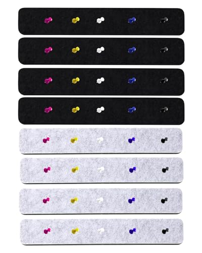 LOZTBUE 8-teiliges Notizbrett-Set, Korkbrett, selbstklebendes Korkbrett, 50 farbige Wäscheklammern zum Aufhängen von Kleidung im Schlafzimmer oder Büro, Post-it-Notizen, Notizbrett für die Tafel von LOZTBUE