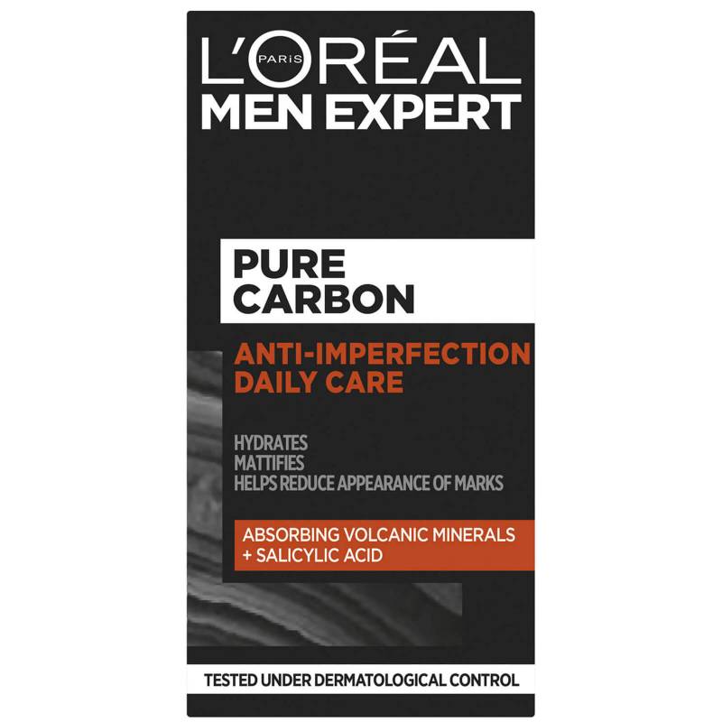 L'Oréal Paris Men Expert Pure Carbon Anti-Pickel Peeling-Gesichtscreme für den Täglichen Gebrauch 50 ml von L'Oréal Paris Men Expert
