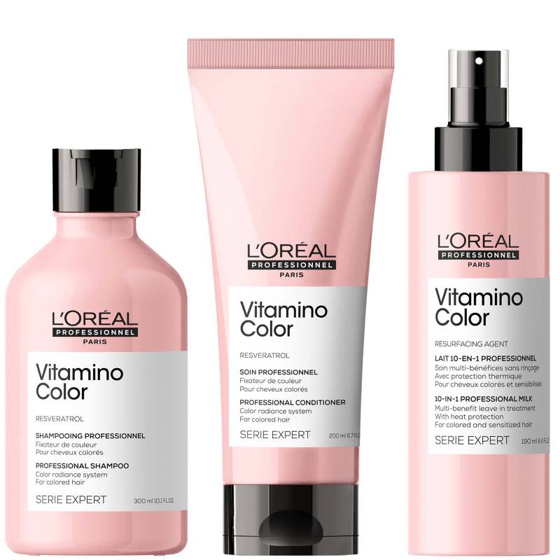 L'Oréal Professionnel Vitamino Color at Home Experts for Coloured Hair Bundle von L'Oréal Professionnel
