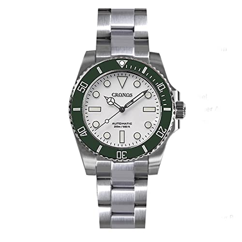 LOve Peace Cronos L6015 Luxury Diver Herrenuhren Saphirglas Edelstahl 20 ATM NH35 Automatik Mechanische Armbanduhren (Version 3) von LOve Peace