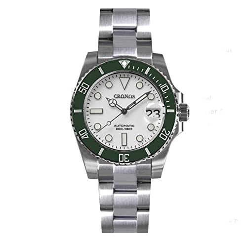 LOve Peace Cronos L6015 Luxury Diver Herrenuhren Saphirglas Edelstahl 20 ATM NH35 Automatik Mechanische Armbanduhren (Version 4) von love & peace