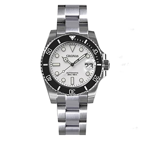 LOve Peace Cronos L6015 Luxury Diver Herrenuhren Saphirglas Edelstahl 20 ATM NH35 Automatik Mechanische Armbanduhren (Version 6) von LOve Peace