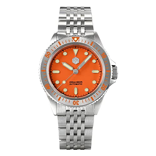 LOve Peace San Martin SN044G Original Design Armband Taucheruhren Saphirglas 20ATM Edelstahl 8215 Automatik Armbanduhren, Farbe 3, Taucher, Grün, Taucher von love & peace