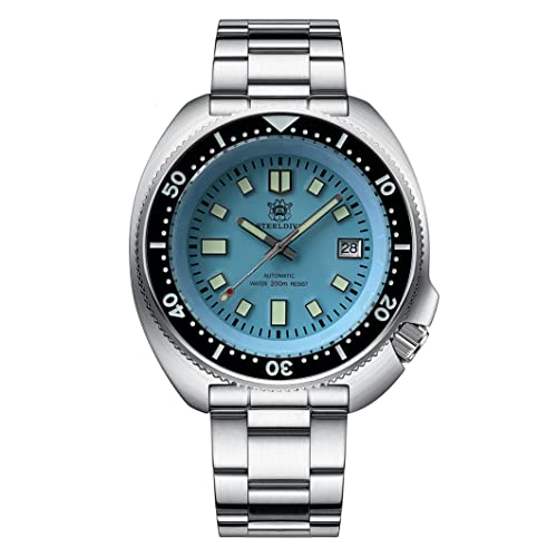 Steeldive SD1970 Abalone klassische Tauch-Armbanduhr, leuchtendes NH35-Uhrwerk, 200 m, wasserdicht, mechanische Uhr für Herren, Farbe 1, Armband Steeldive SD1970 Abalone klassische Tauch-Armbanduhr, leuchtendes NH35-Uhrwerk, 200 m, wasserdicht, mechanische Uhr für Herren, Farbe 1, Armband von love & peace
