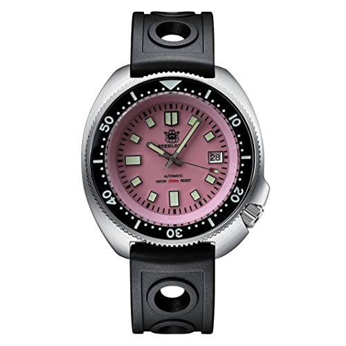 Steeldive SD1970 Abalone klassische Tauch-Armbanduhr, leuchtendes NH35-Uhrwerk, 200 m, wasserdicht, mechanische Uhr für Herren, Farbe 3 Gummi, Riemen Steeldive SD1970 Abalone klassische Tauch-Armbanduhr, leuchtendes NH35-Uhrwerk, 200 m, wasserdicht, mechanische Uhr für Herren, Farbe 3 Gummi, Riemen von love & peace
