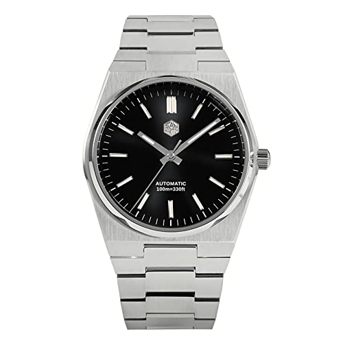 San Martin Miyota 9015 klassische Luxus-Herren-Armbanduhr, Schnellverschluss, Edelstahl-Armband, automatische mechanische Uhren, schwarz San Martin Miyota 9015 klassische Luxus-Herren-Armbanduhr, Schnellverschluss, Edelstahl-Armband, automatische mechanische Uhren, schwarz von love & peace