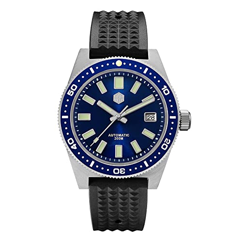 San Martin SN007G 62Mas Taucher Mechanische Automatische Herrenuhren Edelstahl NH35 Keramik Lünette Saphirglas Armbanduhren, Blau, Tauchen San Martin SN007G 62Mas Taucher Mechanische Automatische Herrenuhren Edelstahl NH35 Keramik Lünette Saphirglas Armbanduhren, Blau, Tauchen von love & peace