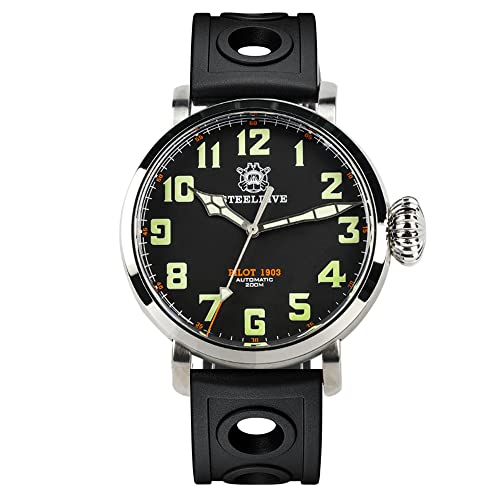 Steeldive SD1903 Edelstahl Taucher mechanische Herrenuhren Luxus C3 leuchtendes Saphirglas NH35 Automatik-Armbanduhr, Version 2, Version 2, Armband Steeldive SD1903 Edelstahl Taucher mechanische Herrenuhren Luxus C3 leuchtendes Saphirglas NH35 Automatik-Armbanduhr, Version 2, Version 2, Armband von love & peace