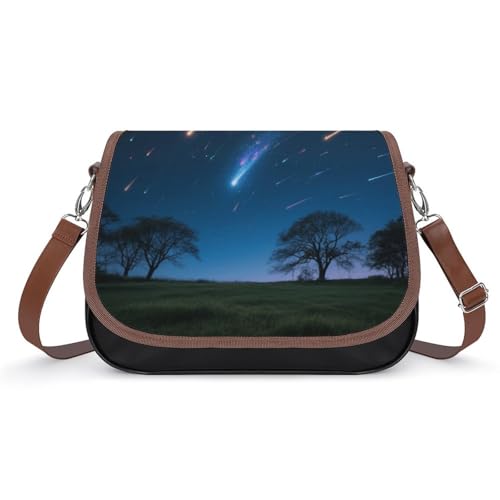 Meteor Showers Crossbody-Tasche für Damen, abnehmbare Träger und Reißverschluss, Leder-Schultertaschen, Damen-Handtaschen, Clutch-Geldbörse Meteor Showers Crossbody-Tasche für Damen, abnehmbare Träger und Reißverschluss, Leder-Schultertaschen, Damen-Handtaschen, Clutch-Geldbörse von LPAGBCNU