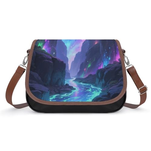 Phantom Nebula Canyon Crossbody-Tasche für Damen, abnehmbare Träger und Reißverschluss, Leder-Schultertaschen, Damen-Handtaschen, Clutch-Geldbörse Phantom Nebula Canyon Crossbody-Tasche für Damen, abnehmbare Träger und Reißverschluss, Leder-Schultertaschen, Damen-Handtaschen, Clutch-Geldbörse von LPAGBCNU