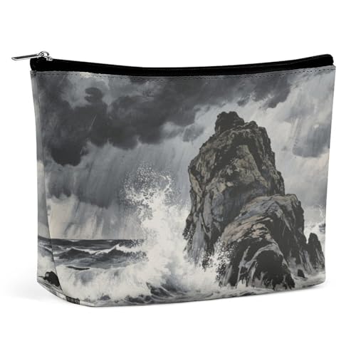 Wasserdichte Reise-Make-up-Tasche, Organizer, PU-Leder, Kosmetiktasche, kleine Kulturbeutel, niedlich, tragbare Reißverschlusstasche für Damen und Herren, Reisezubehör Wasserdichte Reise-Make-up-Tasche, Organizer, PU-Leder, Kosmetiktasche, kleine Kulturbeutel, niedlich, tragbare Reißverschlusstasche für Damen und Herren, Reisezubehör von LPAGBCNU