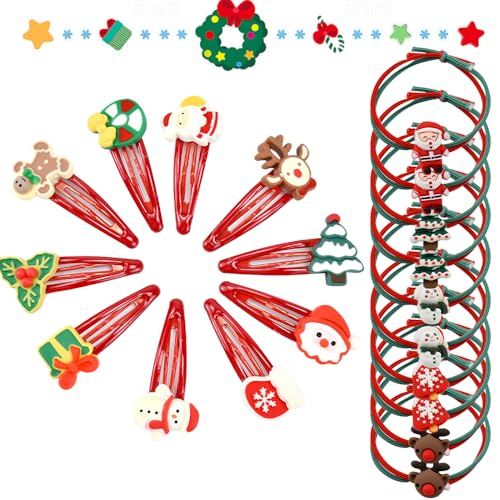LPAMABA 20er Set Weihnachten Haarspangen Weihnachten Haargummis Weihnachten Haarclips Weihnachten Haarklammern Weihnachten Haarschmuck für Mädchen Damen Haar Accessoires Rentier LPAMABA 20er Set Weihnachten Haarspangen Weihnachten Haargummis Weihnachten Haarclips Weihnachten Haarklammern Weihnachten Haarschmuck für Mädchen Damen Haar Accessoires Rentier von LPAMABA