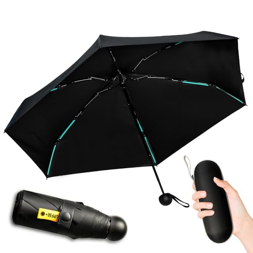 LPAMABA Reise Regenschirm 24 Rippen Taschenschirm mit Kapsel Fall kompakter Regenschirm Im Freien UV Faltender Regenschirme Kompakter Regenschirme Schwarz 210T Beschichtung Mini-Klappschirm für Kinder LPAMABA Reise Regenschirm 24 Rippen Taschenschirm mit Kapsel Fall kompakter Regenschirm Im Freien UV Faltender Regenschirme Kompakter Regenschirme Schwarz 210T Beschichtung Mini-Klappschirm für Kinder von LPAMABA