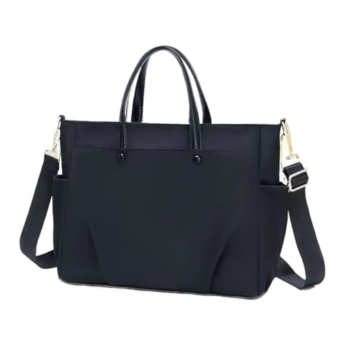LPATEBCVU Arbeitstasche Aktentasche Büro Laptop Neutrale Aktentaschen Taschen Weibliche Handtasche Dokument Frauen Männer Buch Pendlertasche(Black,38 * 30cm) von LPATEBCVU