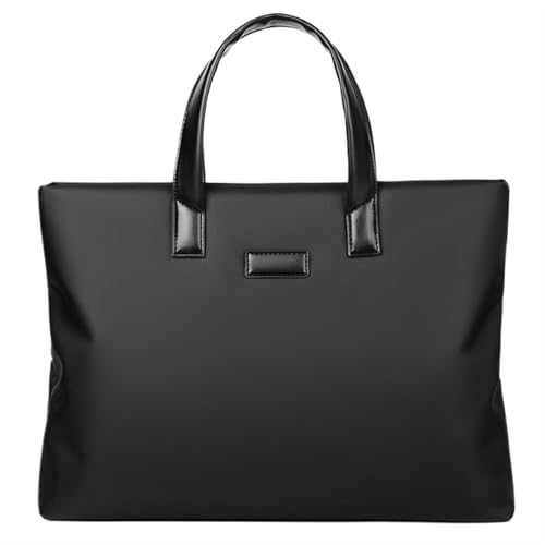 LPATEBCVU Arbeitstasche Aktentasche Tragbare Dokumententasche Große Kapazität Business Herrentasche Computertasche Öffentliches Dokument(BLACK) von LPATEBCVU