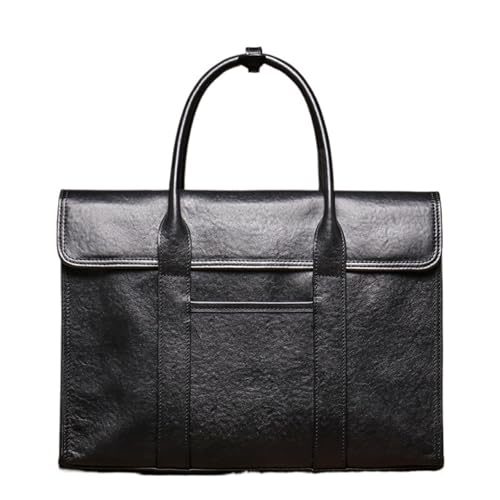 LPATEBCVU Arbeitstasche Herren-Aktentasche aus echtem Leder, Business-Büro-Computertasche, lässige Reise-Handtasche, Aktentasche for 14-Zoll-Laptop LPATEBCVU Arbeitstasche Herren-Aktentasche aus echtem Leder, Business-Büro-Computertasche, lässige Reise-Handtasche, Aktentasche for 14-Zoll-Laptop von LPATEBCVU