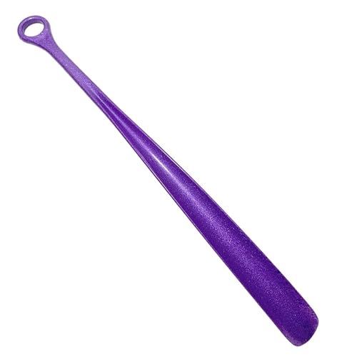 LPATEBCVU SchuhlöFfel Lang 2 Stück Kunststoff-Schuhlöffel for Erwachsene und Schwangere, universeller Kinder-Schuhlöffel, einfach zu verwendendes Schuhziehgerät(2pcs Purple) von LPATEBCVU